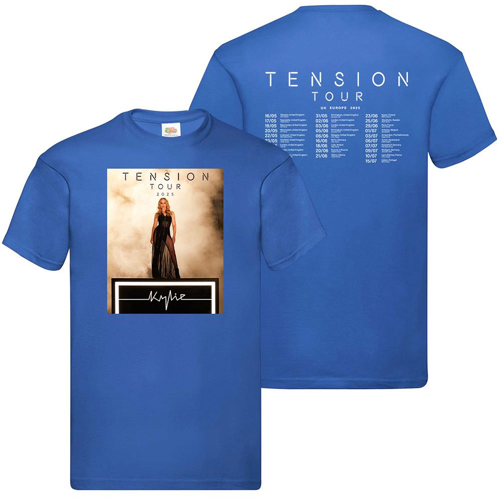 T-Shirt Tension Tour Kylie Musik Konzert Unisex Festival UK Europa 2025 Termine - Bild 22 von 29