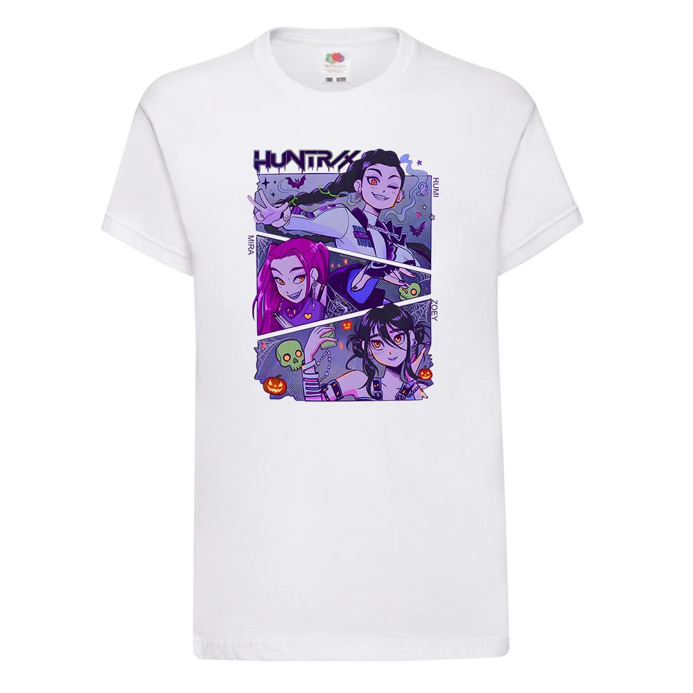 Kpop Demon Hunters Huntrix Huntr/X Printed T-Shirt Kids Anime Gift Halloween Tee - Picture 3 of 11