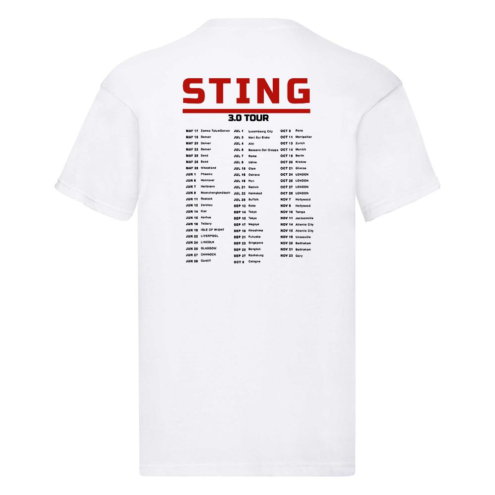 STING 3.0 Tour T-Shirt 2025 Music Concert Unisex Fan Tee Merch with Dates - Picture 5 of 5