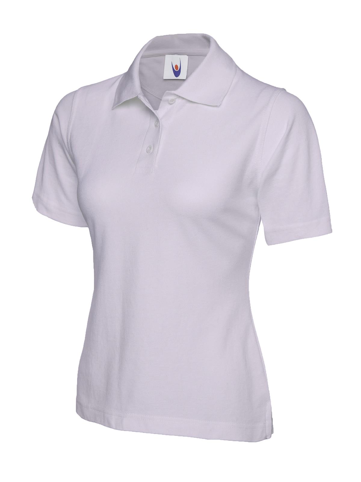 UNEEK Women's Classic Polo Shirt UC106 Plain Short Sleeve Casual Work Tee Top - Picture 14 of 23