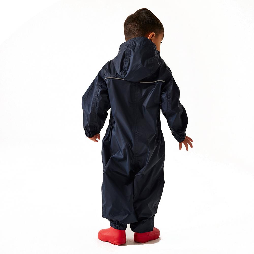 Regatta Kids Paddle Rain Suit Waterproof All-in-One Boys Girls Puddle Hooded - Picture 16 of 21