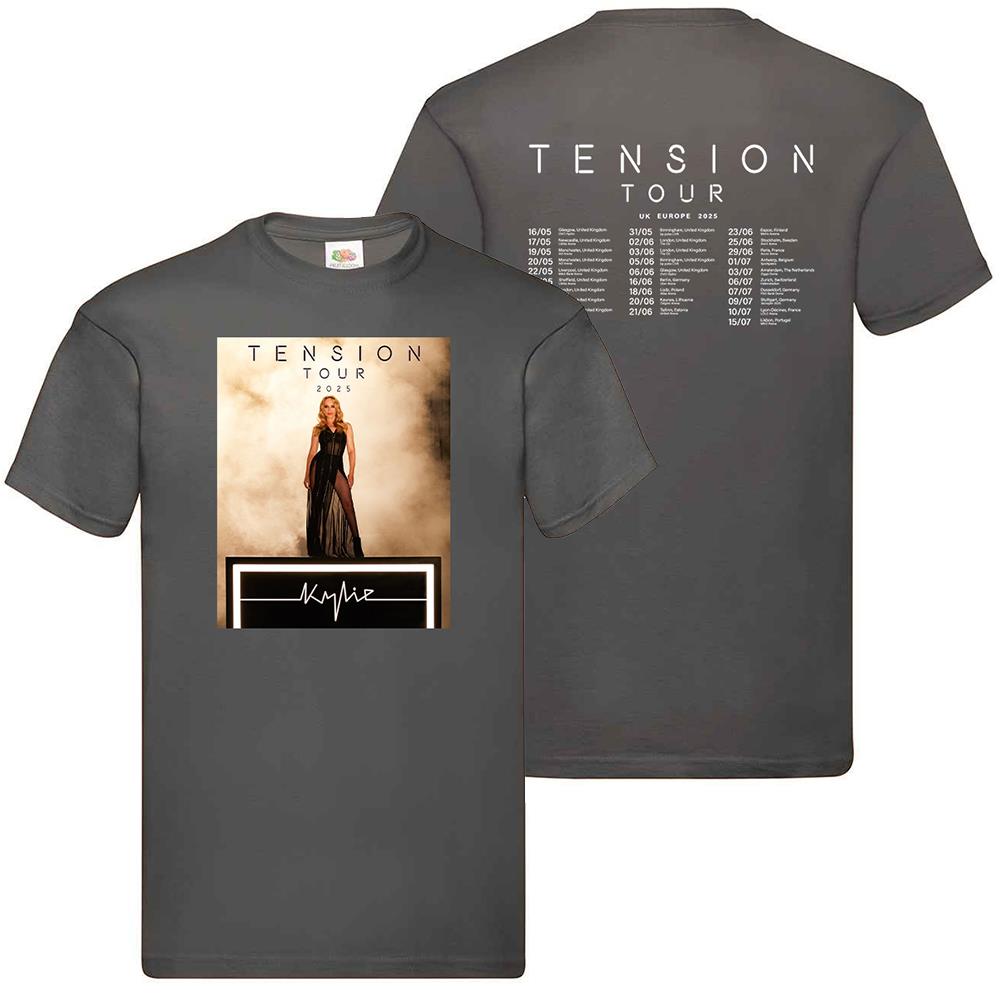T-Shirt Tension Tour Kylie Musik Konzert Unisex Festival UK Europa 2025 Termine - Bild 26 von 29