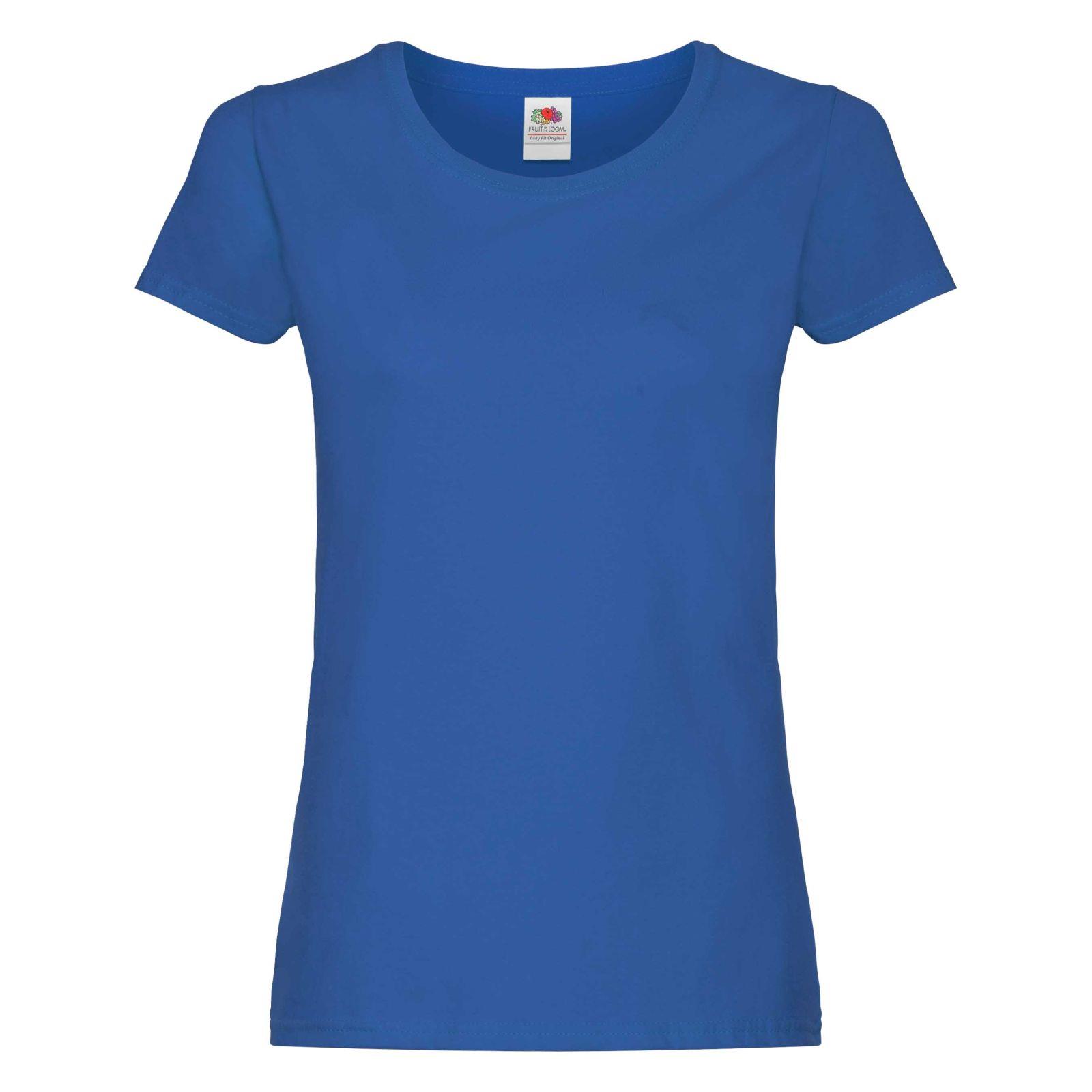 3 Pack Fruit of the Loom Ladies T Shirt Womens Blank Lady Fit Tee Blank T-Shirts - Picture 15 of 47