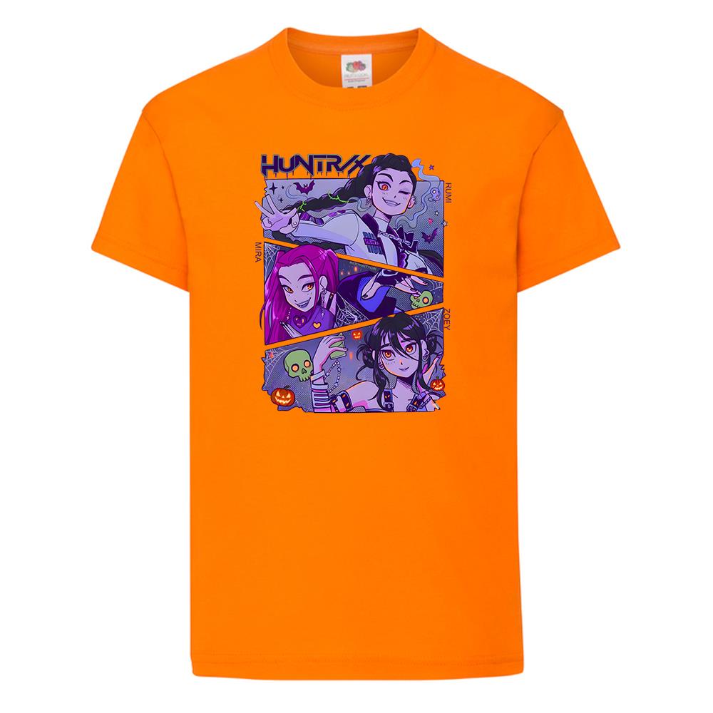 Kpop Demon Hunters Huntrix Huntr/X Printed T-Shirt Kids Anime Gift Halloween Tee - Picture 10 of 11