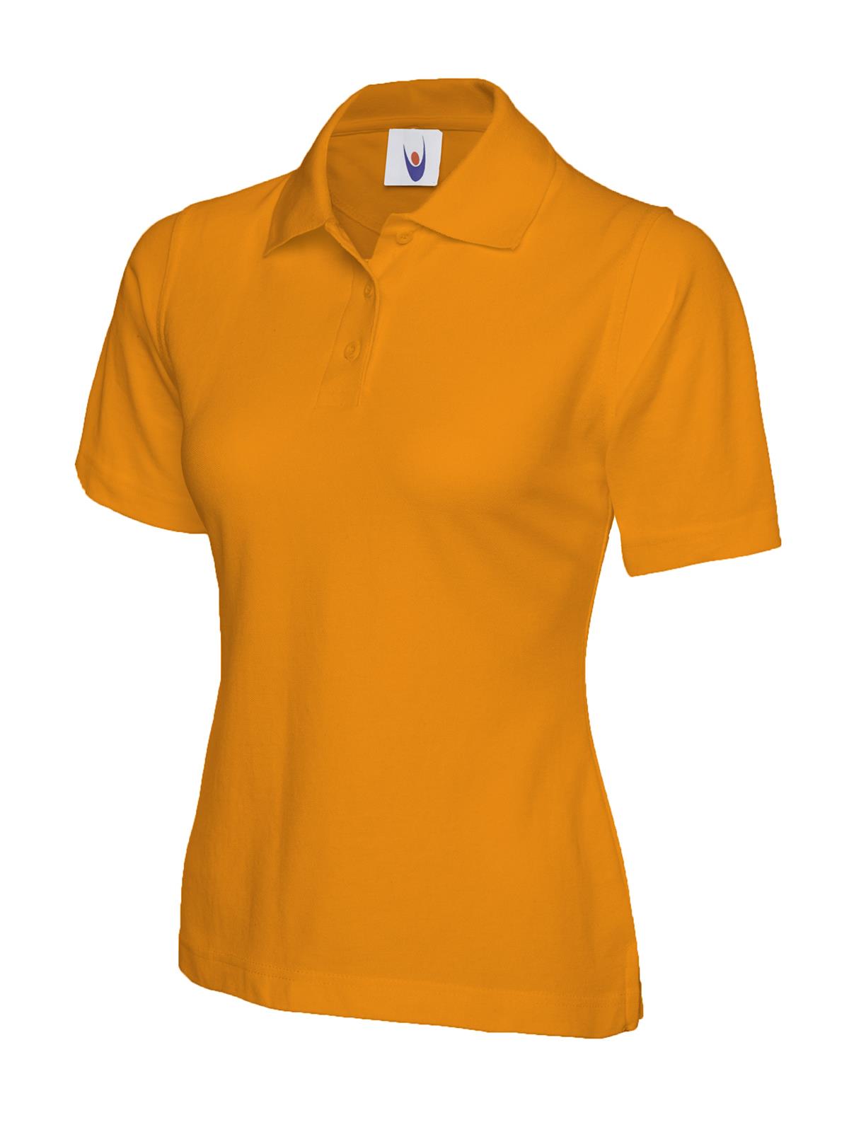 UNEEK Women's Classic Polo Shirt UC106 Plain Short Sleeve Casual Work Tee Top - Picture 21 of 23