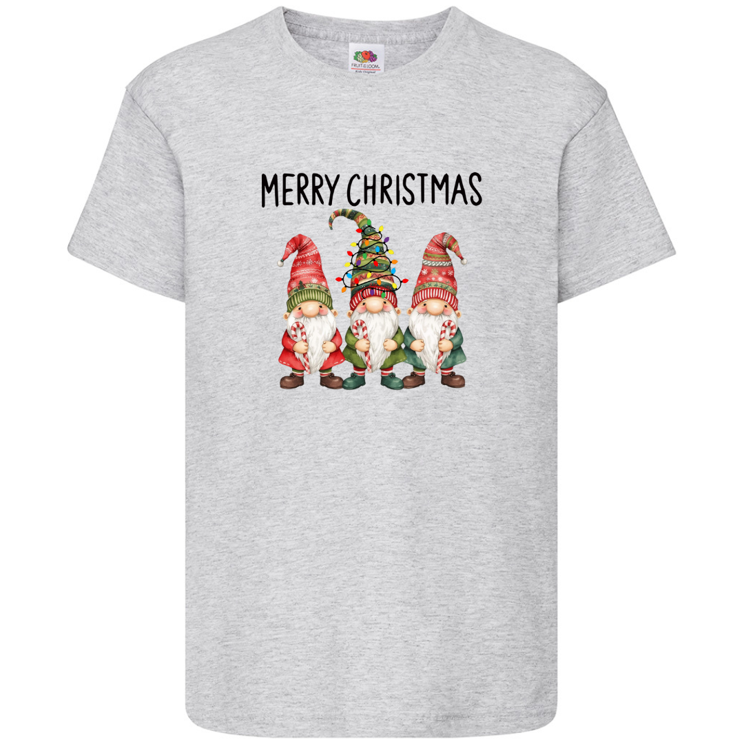 Three Gnomes Matching Family T-Shirt Merry Christmas Lights Unisex Tee Xmas Gift - Picture 6 of 11
