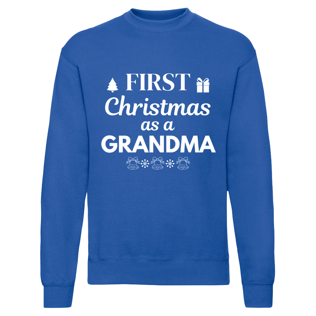 First Christmas Sweatshirt Grandad Grandma Party Jumper Xmas Newborn - Picture 12 of 15