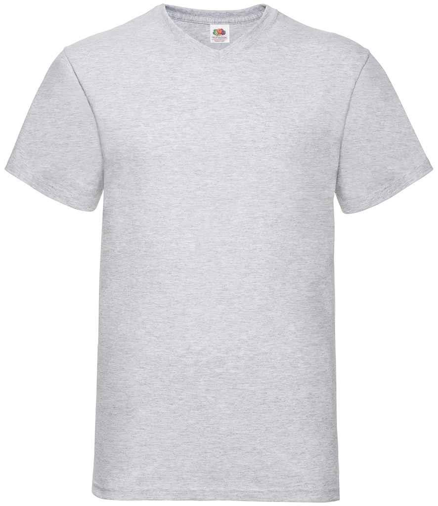 5 PACK Fruit of the Loom Mens V Neck T-Shirt Plain Casual Work Cotton Tee Top - Picture 9 of 17
