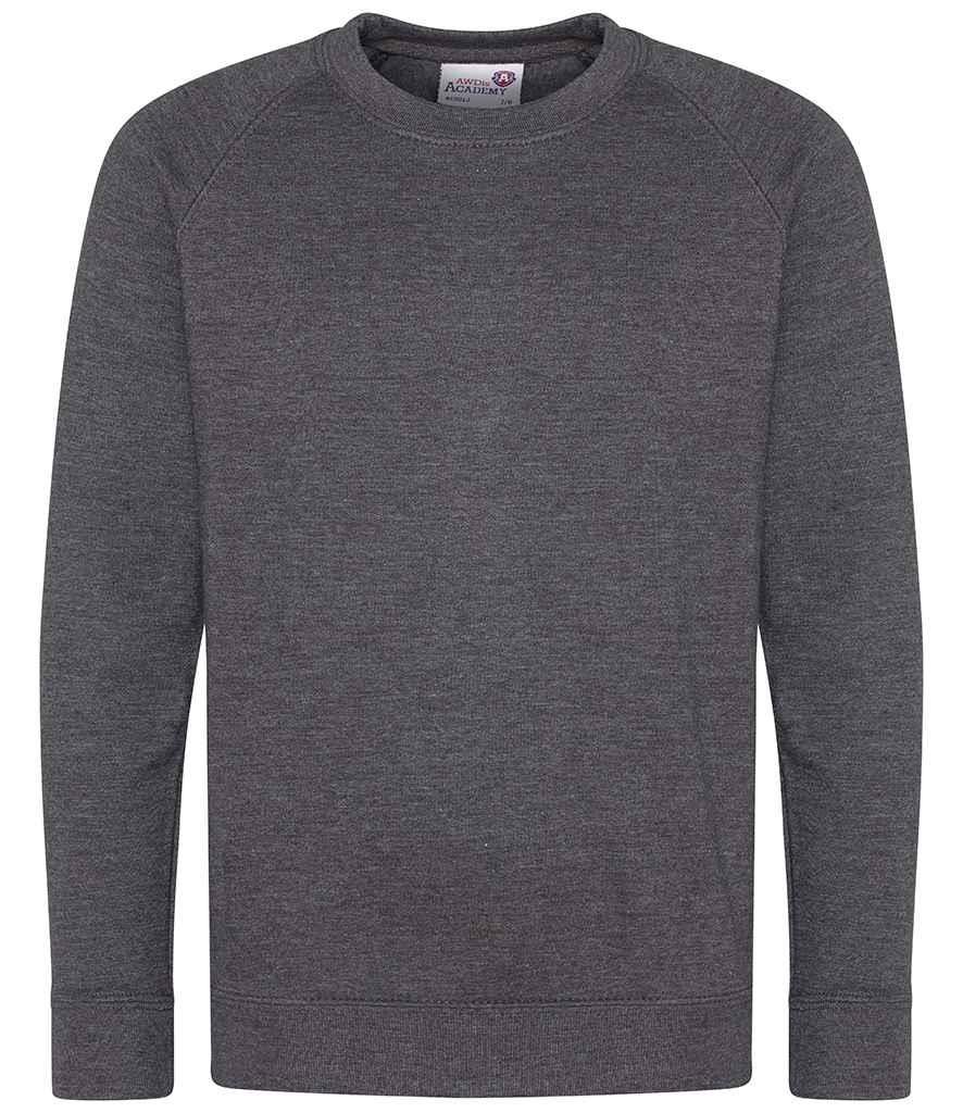 Kids Sweatshirt School Uniform Girls Boys Fleece Jumper Crew Neck Ages 3-13 - Picture 25 of 30