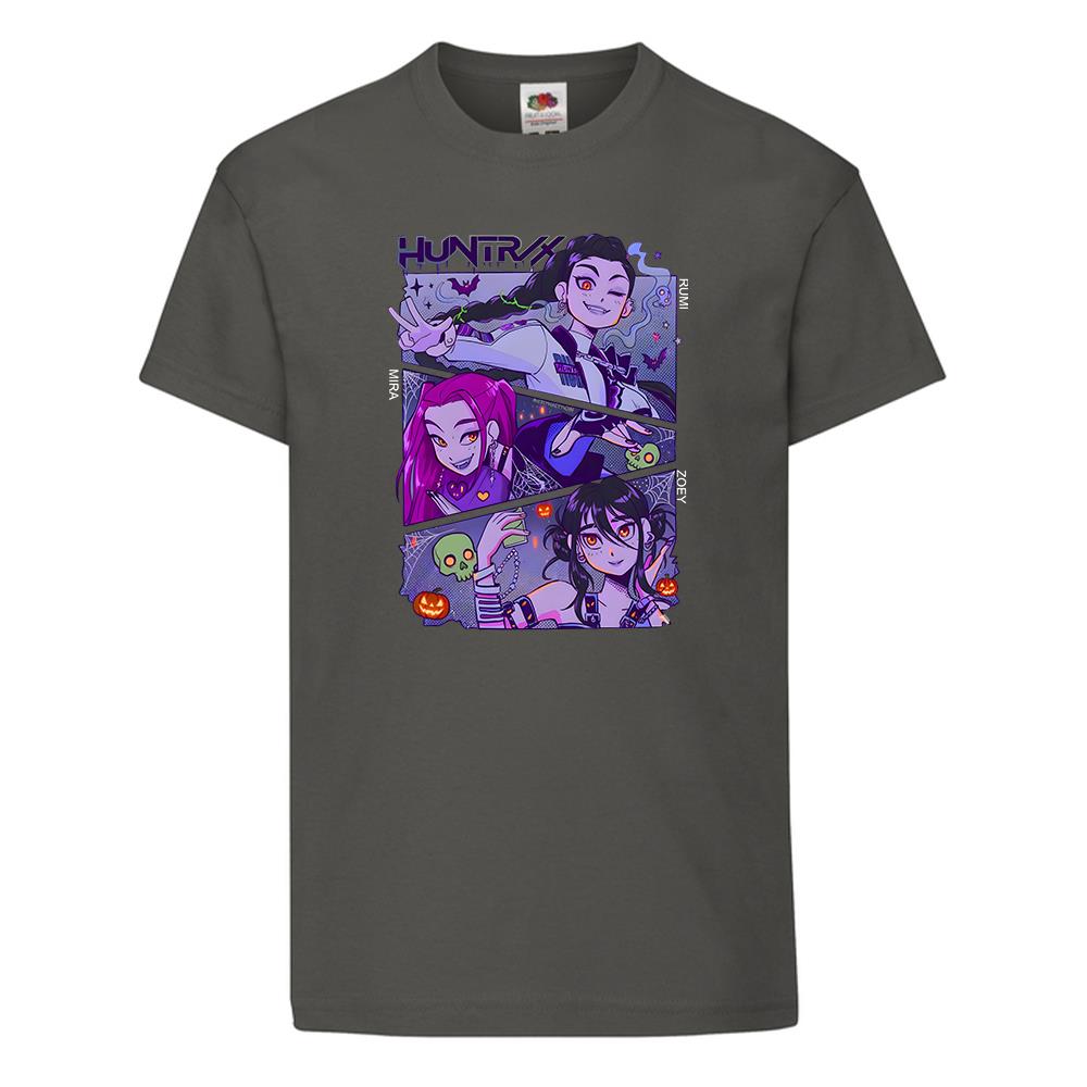 Kpop Demon Hunters Huntrix Huntr/X Printed T-Shirt Kids Anime Gift Halloween Tee - Picture 8 of 11