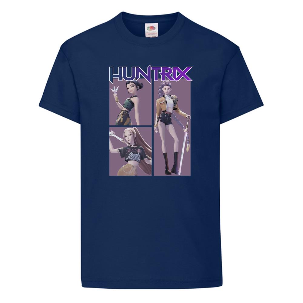 KPop Demon Hunters Huntrix Trio T-Shirt Kids Halloween Anime Gift Adult Tee UK - Picture 10 of 11