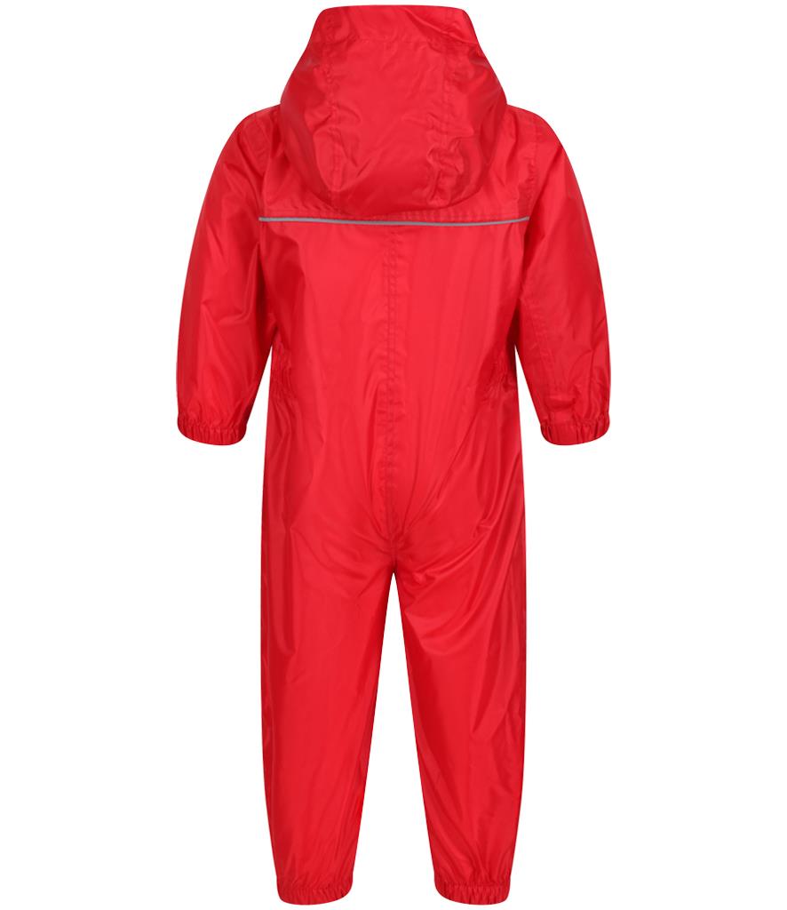 Regatta Kids Paddle Rain Suit Waterproof All-in-One Boys Girls Puddle Hooded - Picture 8 of 21