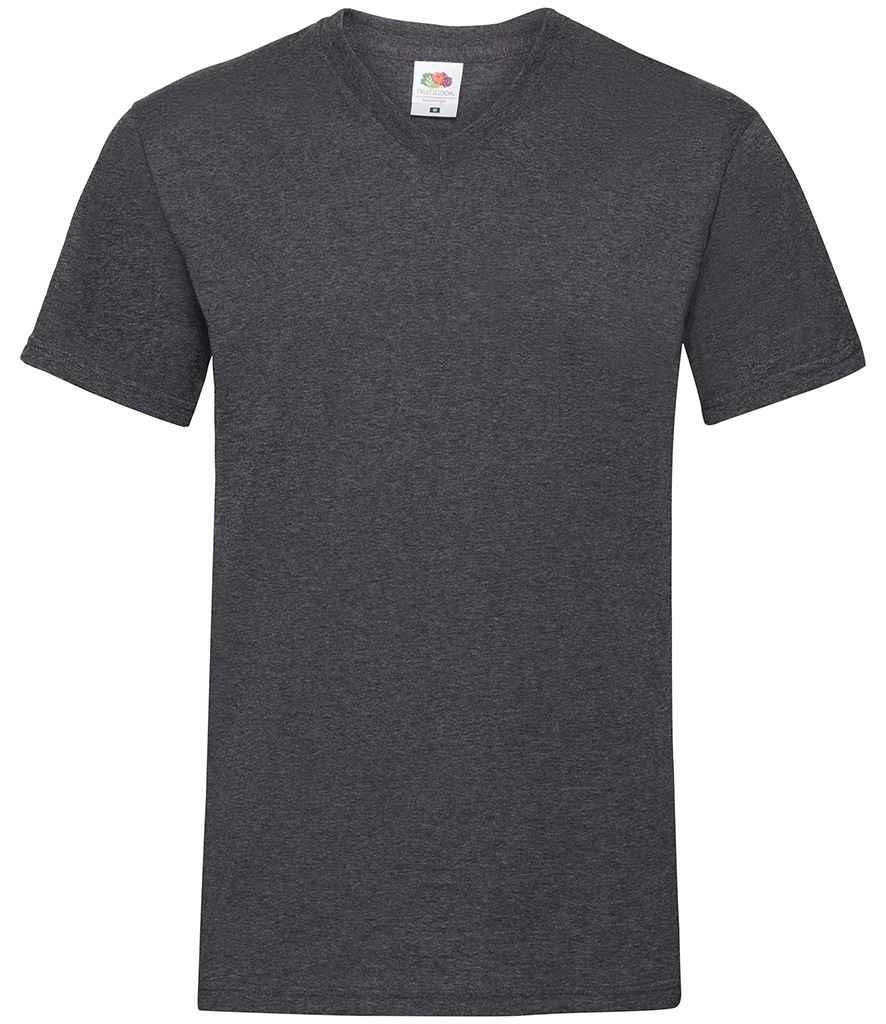 5 PACK Fruit of the Loom Mens V Neck T-Shirt Plain Casual Work Cotton Tee Top - Picture 8 of 17