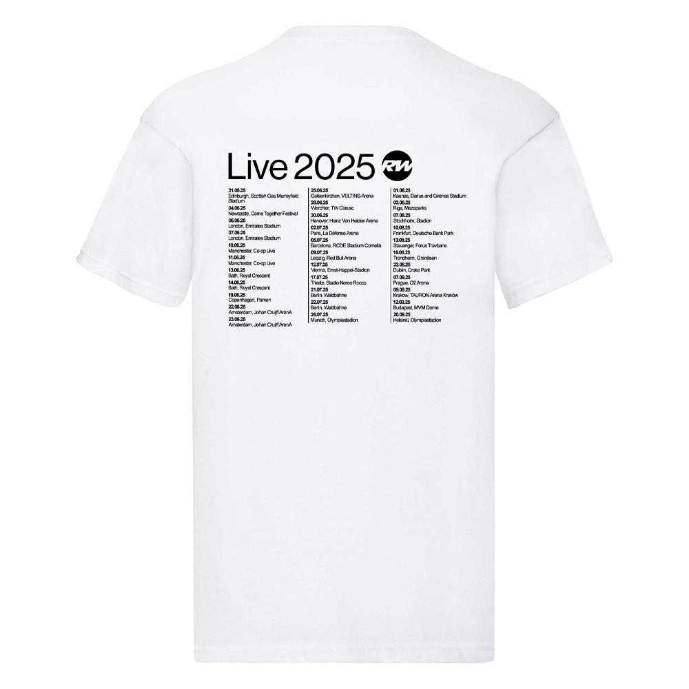 Camiseta Robbie RW Logo UK Dates Tour Live 2025 Música Fan Concierto Camiseta Regalo - Imagen 3 de 8
