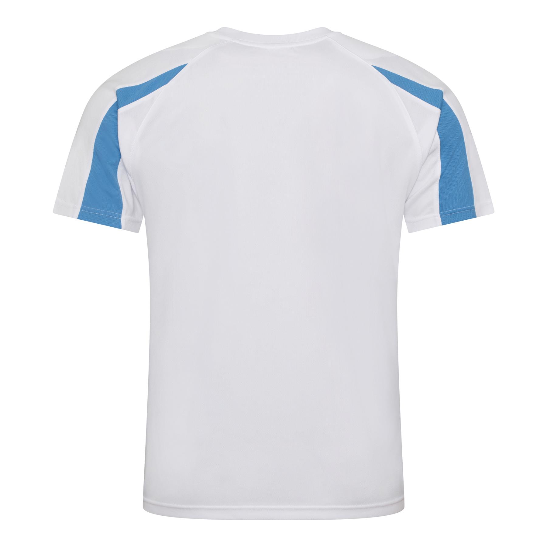 Mens Quick Dry Contrast Cool T-Shirt Polyester Sports Running Gym Top Tee AWDis - Picture 17 of 34