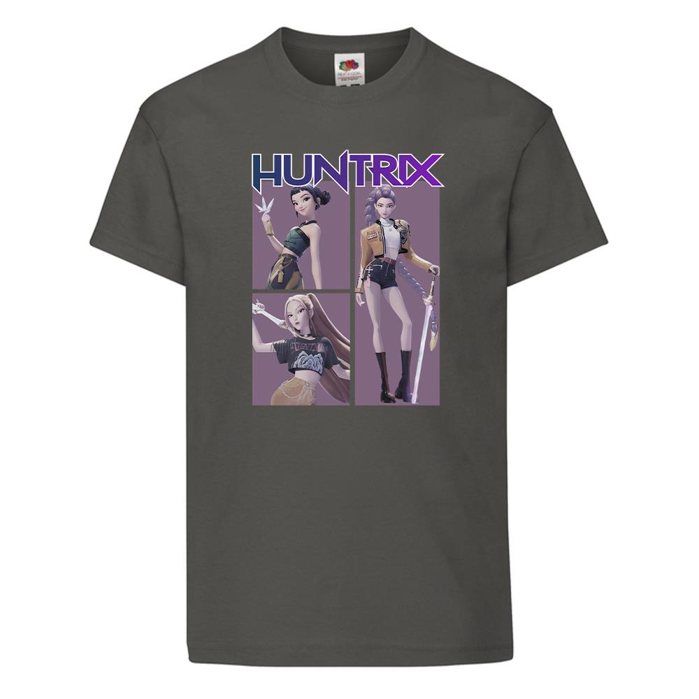 KPop Demon Hunters Huntrix Trio T-Shirt Kids Halloween Anime Gift Adult Tee UK - Picture 8 of 11