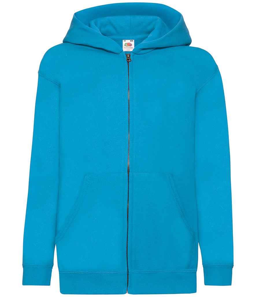 Fruit of the Loom Kinder Full Zip Hoodie Jacke uni Jungen Mädchen Kapuzenpullover - Bild 7 von 18