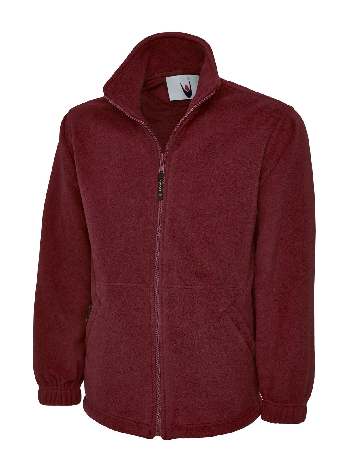 UNEEK Classic Micro Fleece Jacket Mens Full Zip Casual Work Wear Warm Top UC604 - Picture 13 of 13