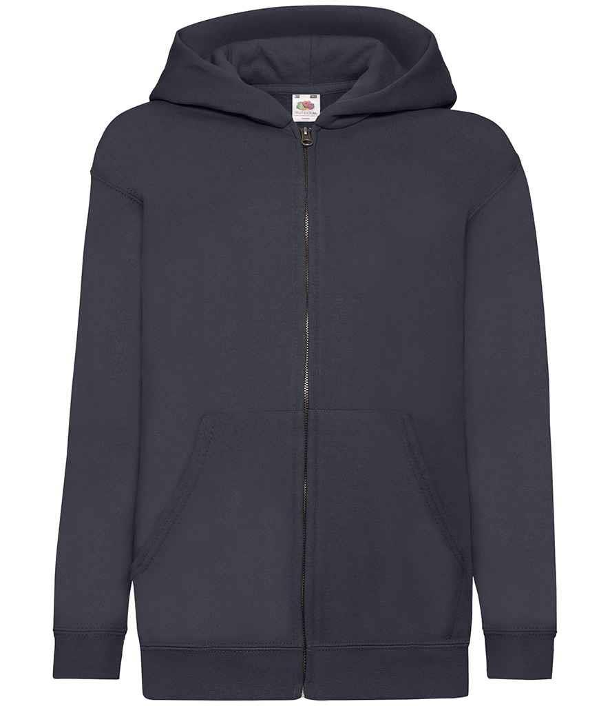 Fruit of the Loom Kinder Full Zip Hoodie Jacke uni Jungen Mädchen Kapuzenpullover - Bild 17 von 18