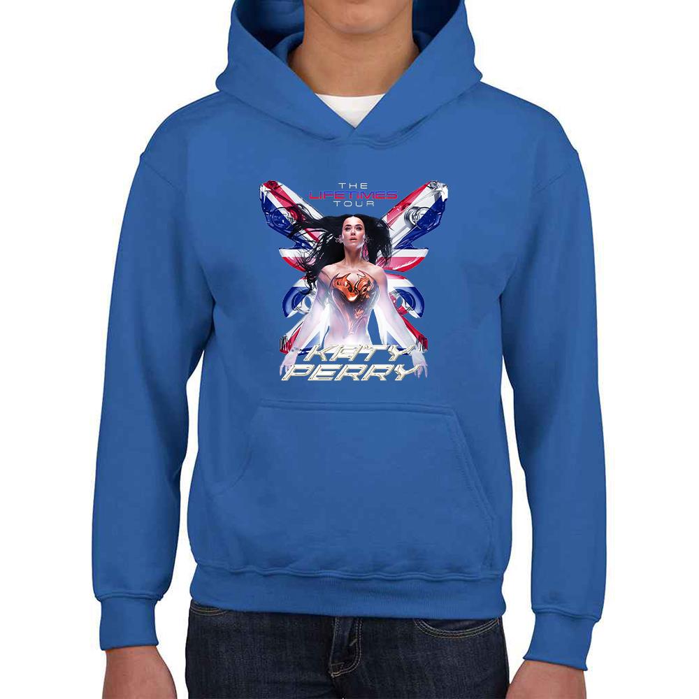 Kids Katy Perry Printed Hoodie Lifetimes Tour Girls Boys Hooded Sweatshirt UK - Picture 16 of 18