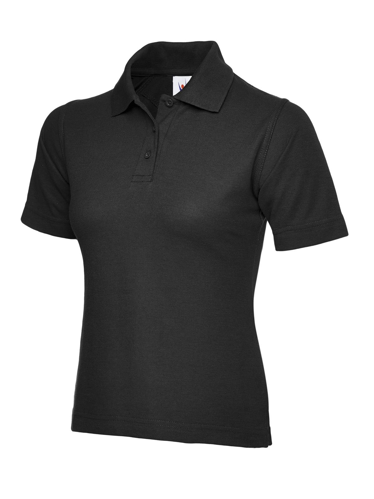 UNEEK Women's Classic Polo Shirt UC106 Plain Short Sleeve Casual Work Tee Top - Picture 7 of 23