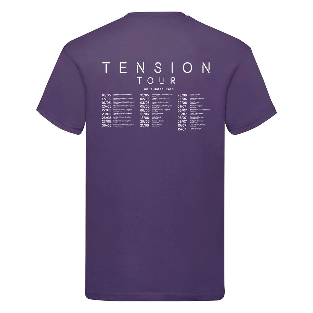 T-Shirt Tension Tour Kylie Musik Konzert Unisex Festival UK Europa 2025 Termine - Bild 21 von 29