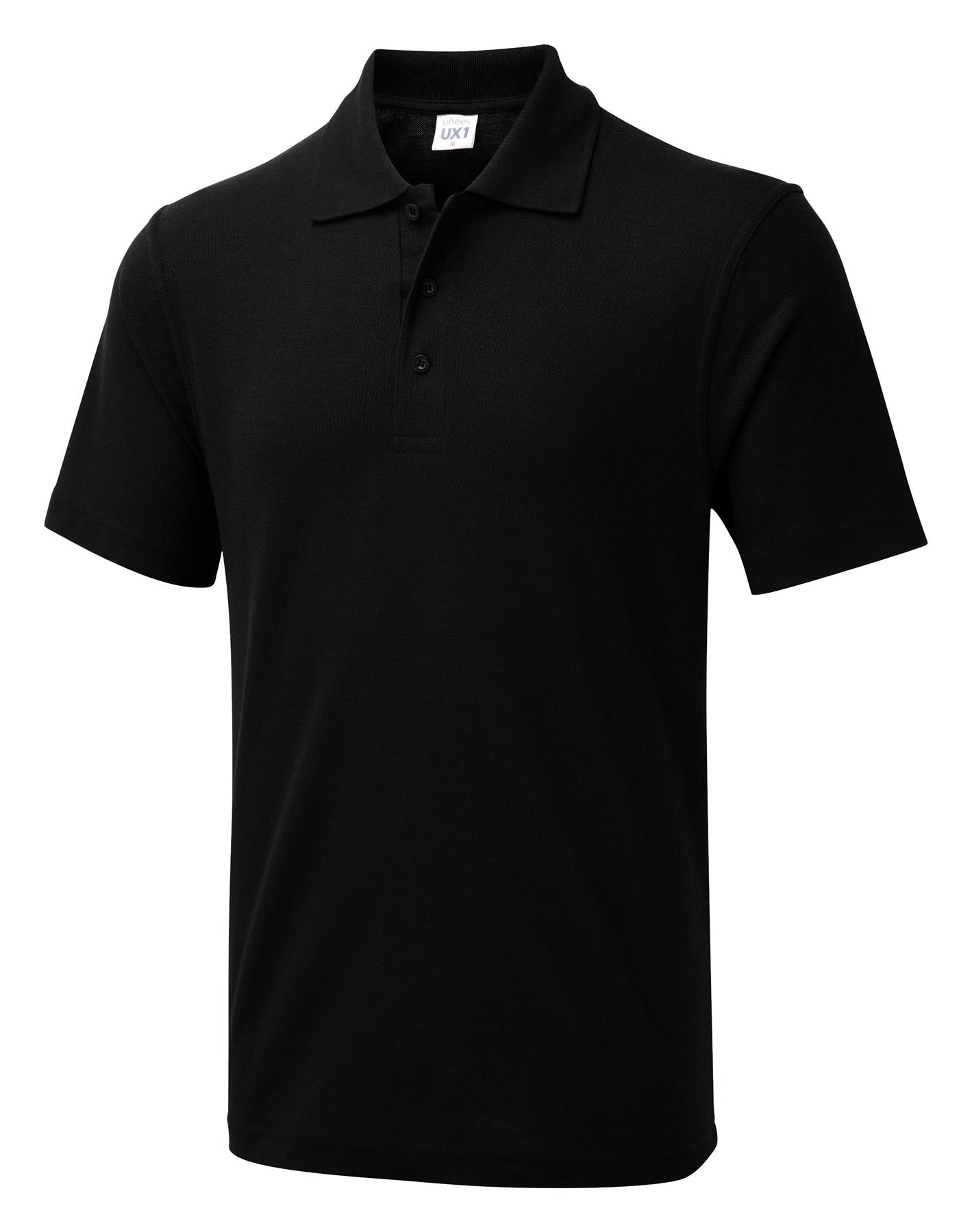 3 PACK UNEEK UX Polo Shirt Plain Unisex Work Wear Uniform Polycotton Top XS-6XL
