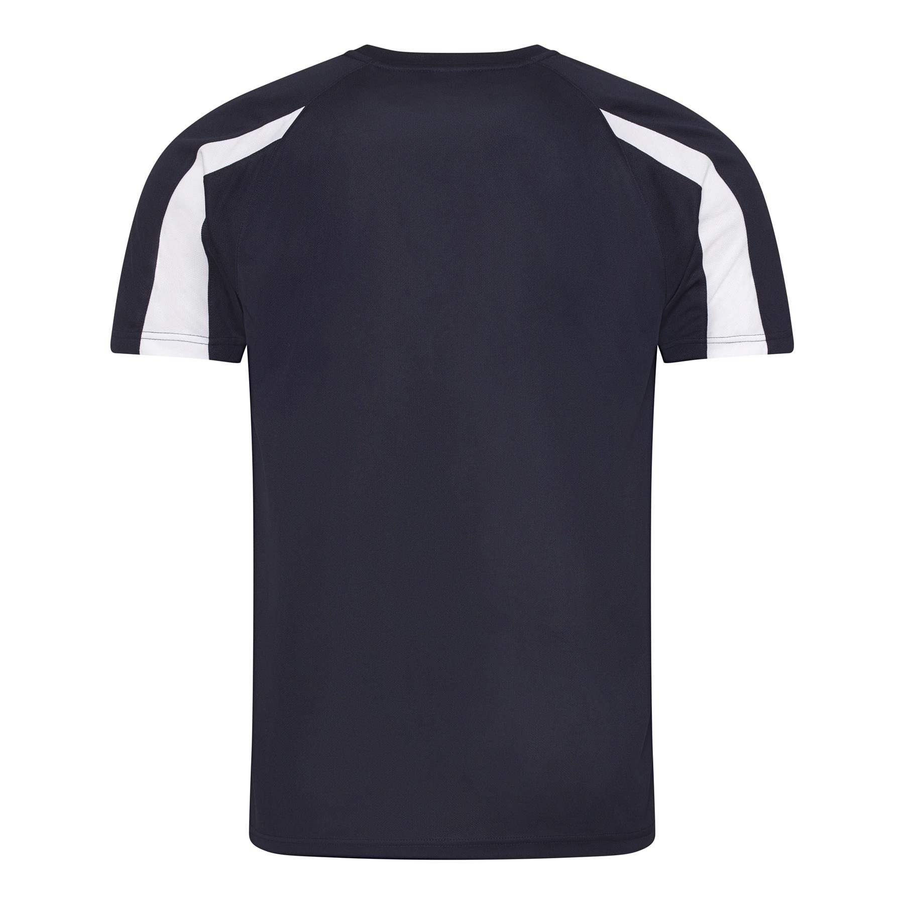 Mens Quick Dry Contrast Cool T-Shirt Polyester Sports Running Gym Top Tee AWDis - Picture 19 of 34