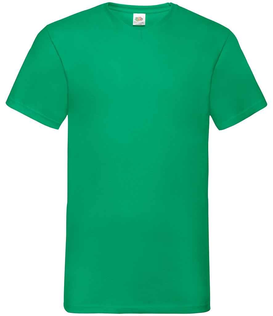 5 PACK Fruit of the Loom Mens V Neck T-Shirt Plain Casual Work Cotton Tee Top - Picture 14 of 17