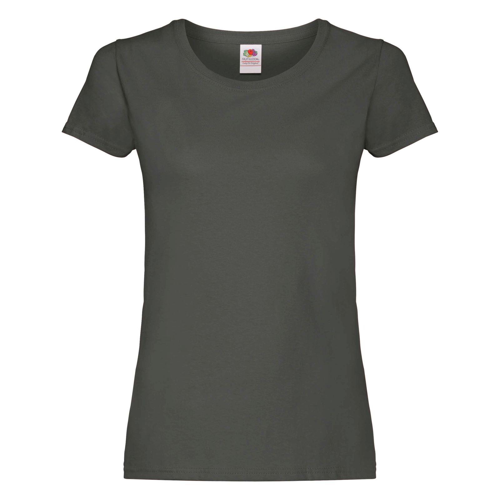 3 Pack Fruit of the Loom Ladies T Shirt Womens Blank Lady Fit Tee Blank T-Shirts - Picture 32 of 47