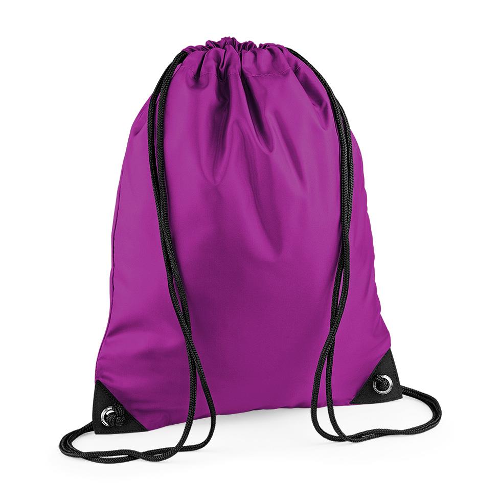 BagBase PREMIUM GYMSAC Waterproof Drawstring Bag Sports School PE Swim Gym Sack - Picture 27 of 43