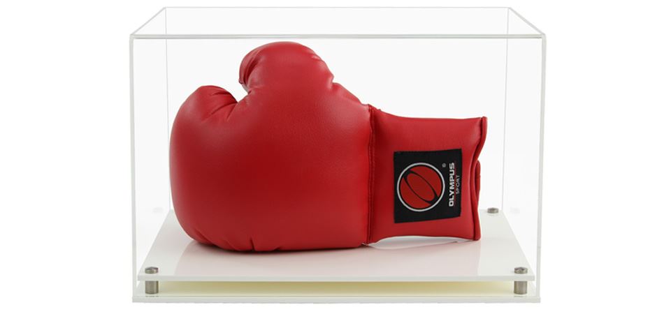 Custodia acrilica per guanto da boxe firmato/autografato singolo (orizzontale) - Foto 11 di 11
