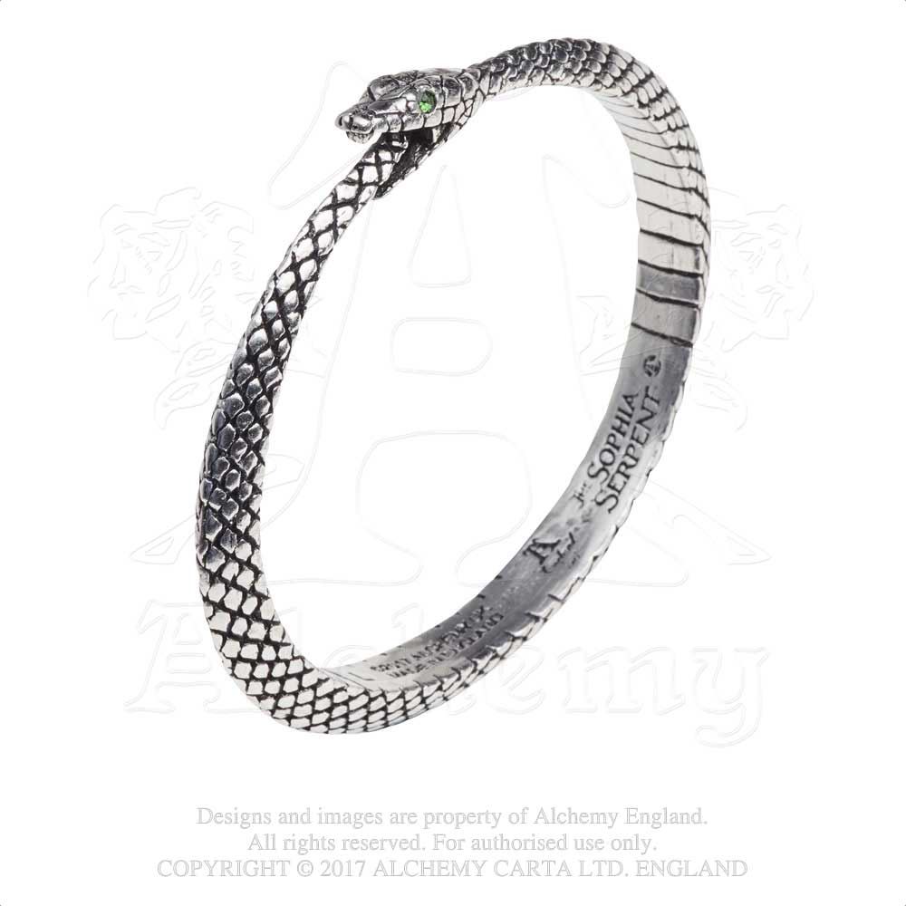 Alchemy Gothic Die Sophia Schlange Zinn Armband BRANDNEU - Bild 5 von 9
