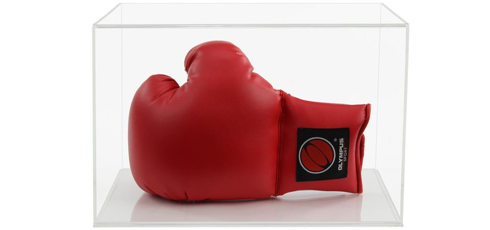 Custodia acrilica per guanto da boxe firmato/autografato singolo (orizzontale) - Foto 7 di 11