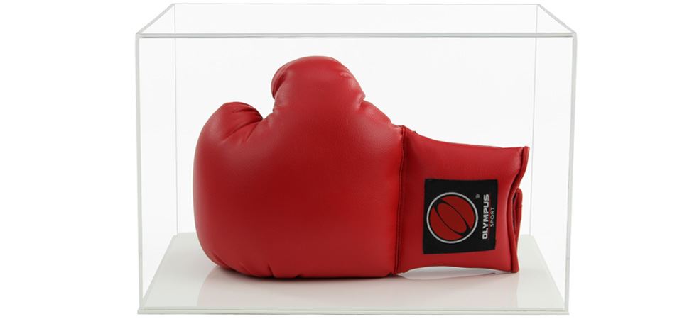 Custodia acrilica per guanto da boxe firmato/autografato singolo (orizzontale) - Foto 8 di 11