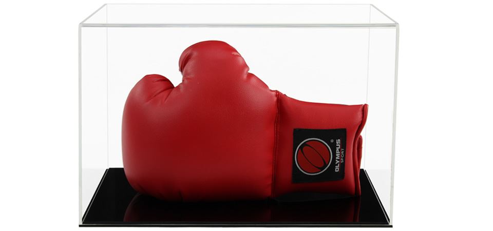 Custodia acrilica per guanto da boxe firmato/autografato singolo (orizzontale) - Foto 6 di 11