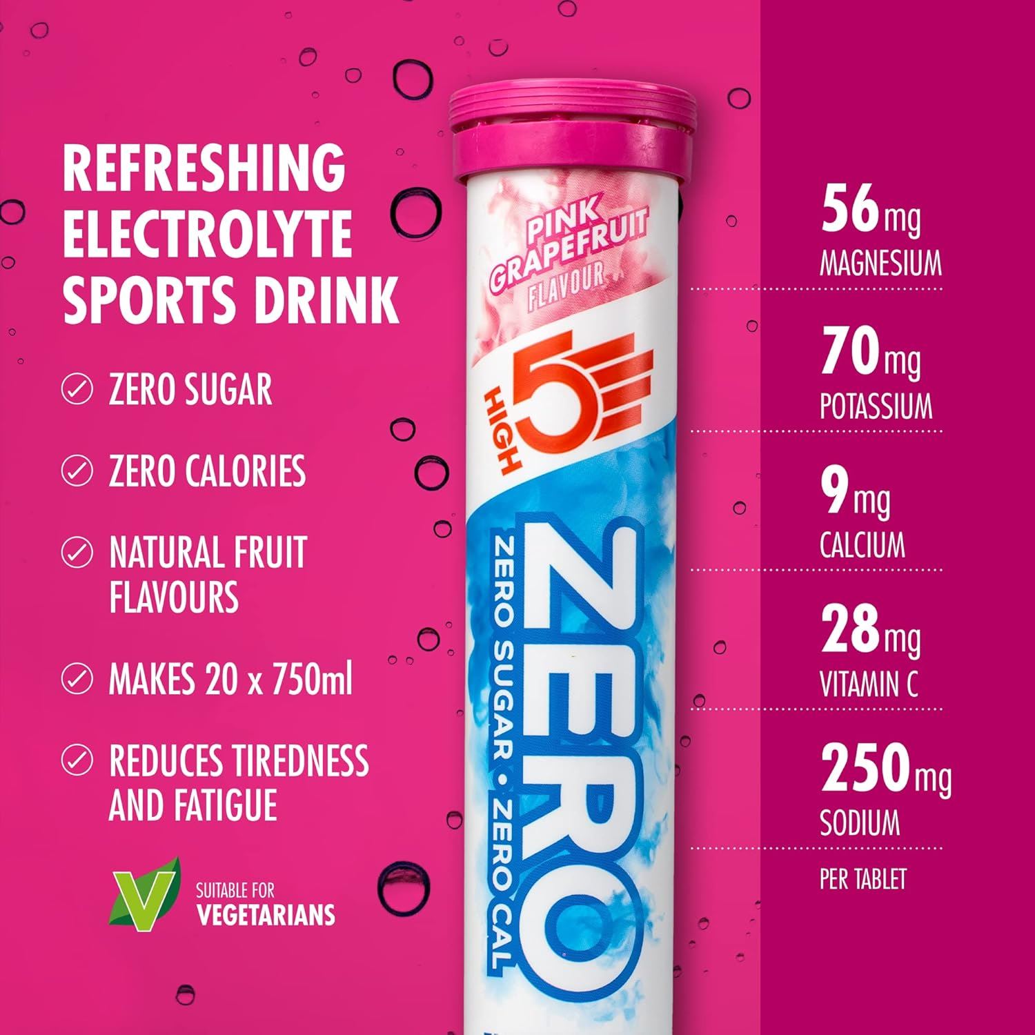 High 5 Zero Electrolyte Sports Hydration Drink - 20 Tabletten 8er Pack - Bild 21 von 31