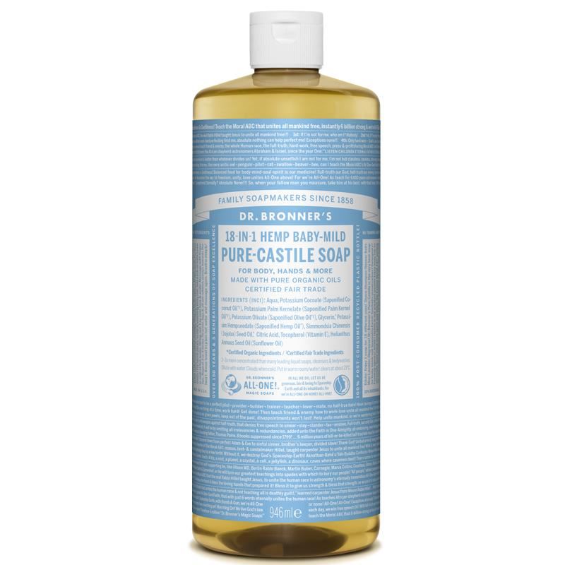 Dr Bronner Organic Moisturising Pure Castile Liquid Soap - All Sizes - Picture 15 of 54
