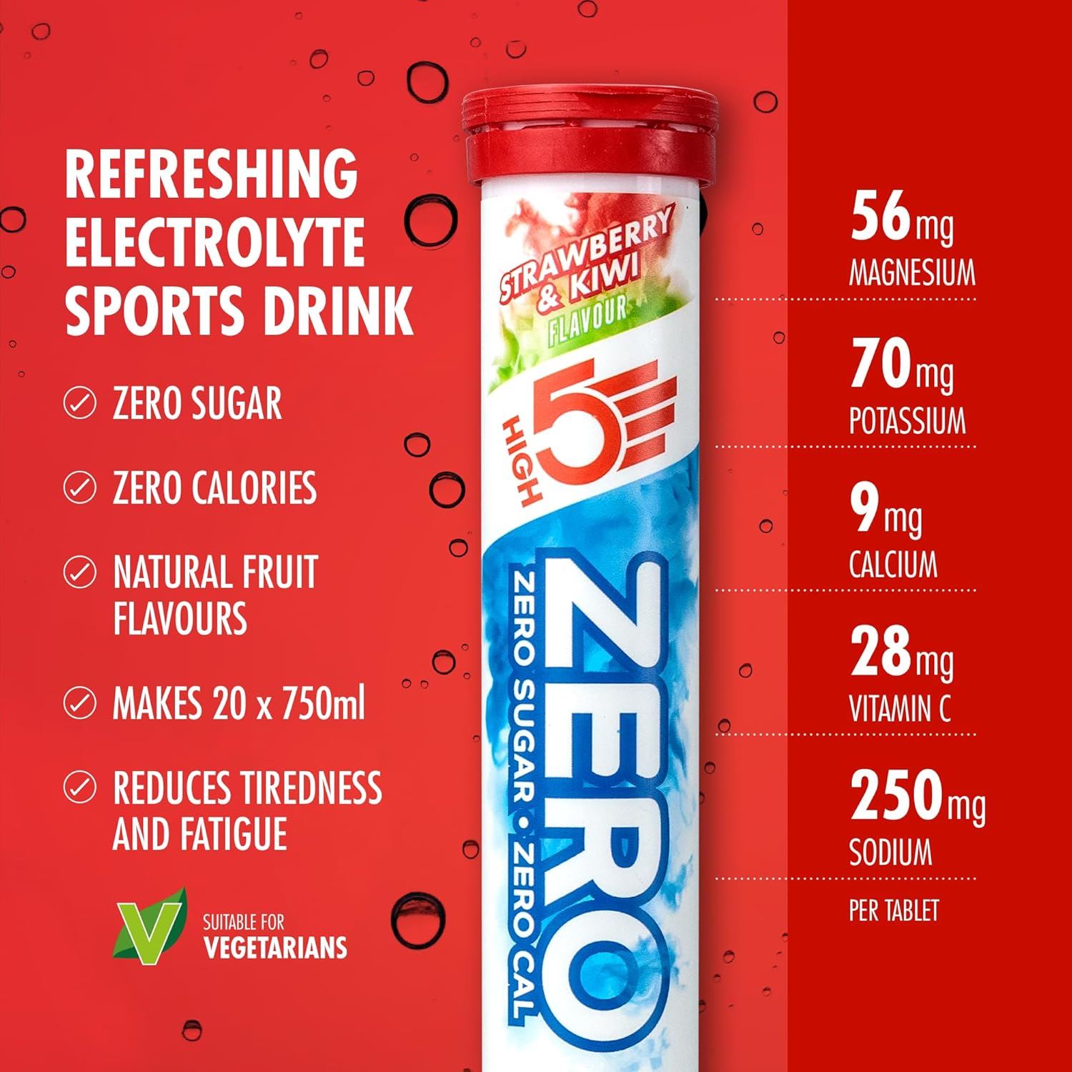 High 5 Zero Electrolyte Sports Hydration Drink - 20 Tabletten 8er Pack - Bild 27 von 31