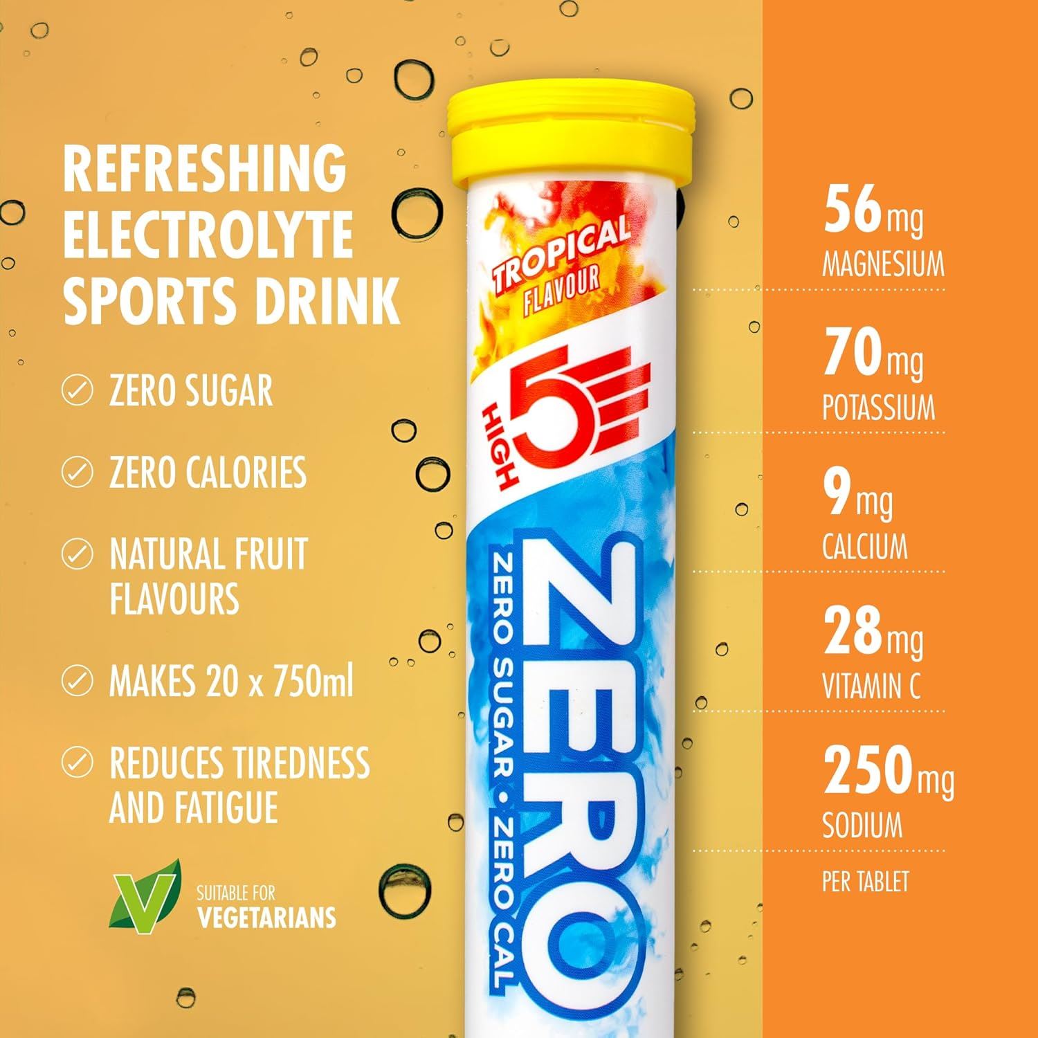 High 5 Zero Electrolyte Sports Hydration Drink - 20 Tabletten 8er Pack - Bild 30 von 31