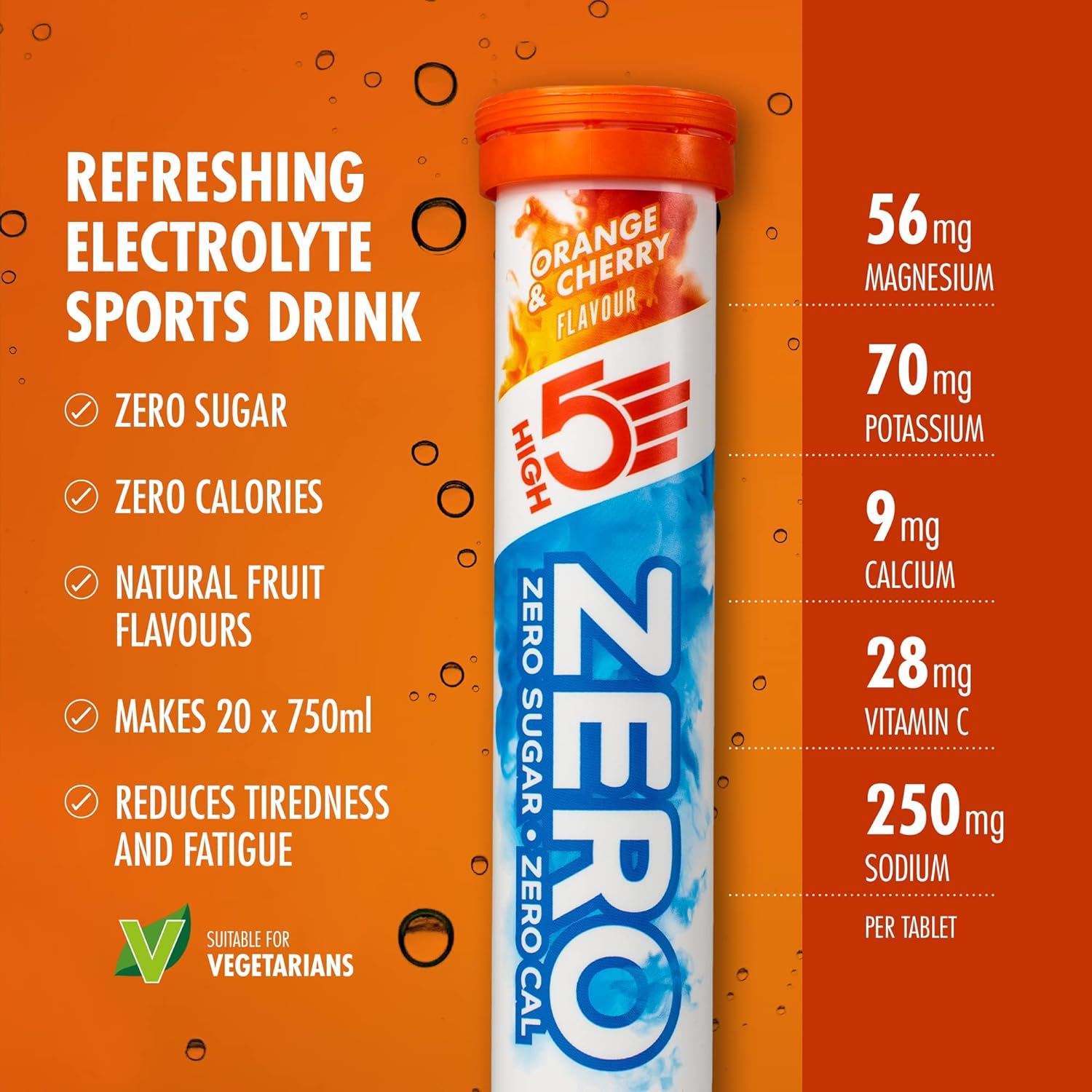 High 5 Zero Electrolyte Sports Hydration Drink - 20 Tabletten 8er Pack - Bild 18 von 31