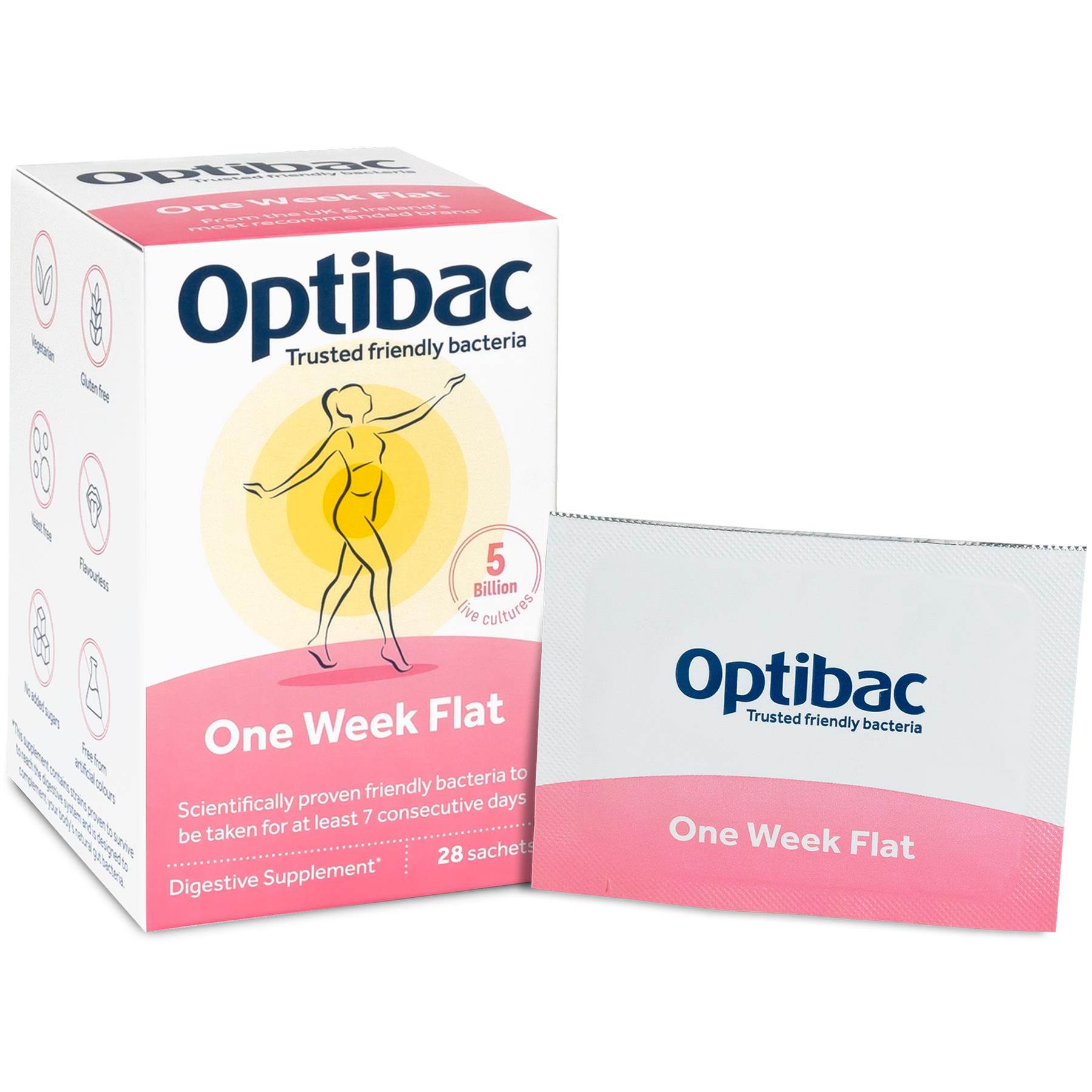 OptiBac Probiotics One Week Flat 7 - 28 Sachets - Picture 13 of 13