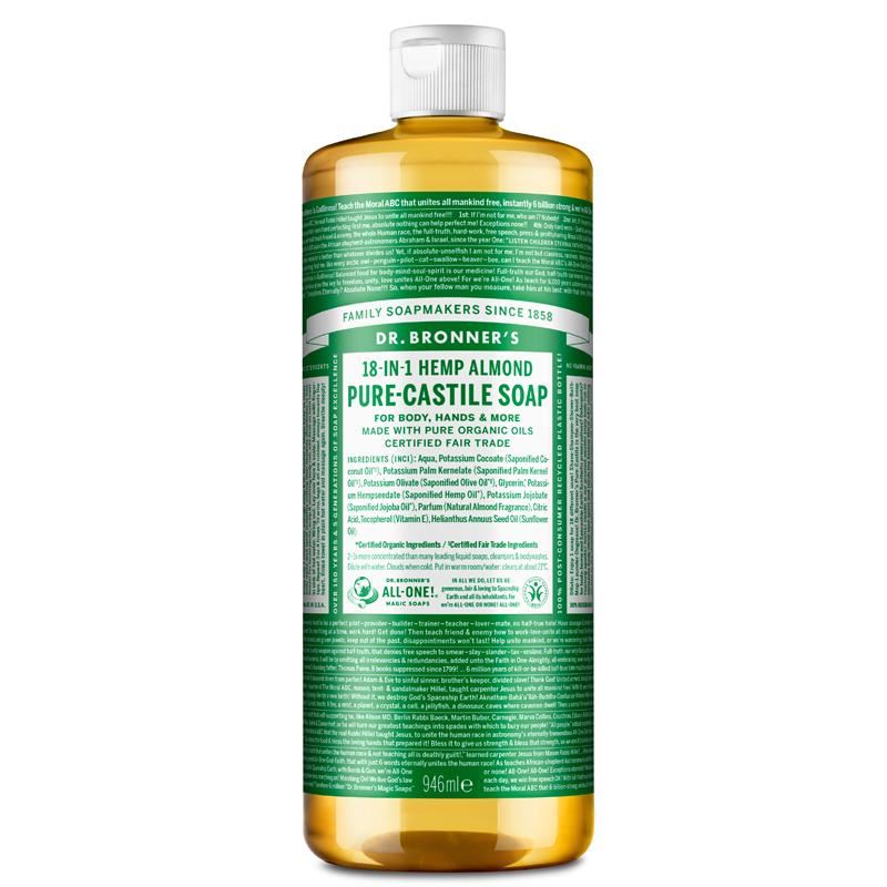 Dr Bronner Organic Moisturising Pure Castile Liquid Soap - All Sizes - Picture 9 of 54
