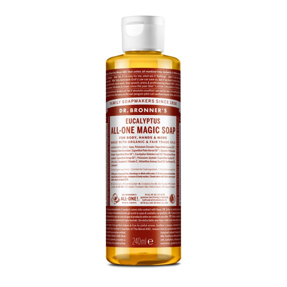 Dr Bronner Organic Moisturising Pure Castile Liquid Soap - All Sizes - Picture 25 of 54