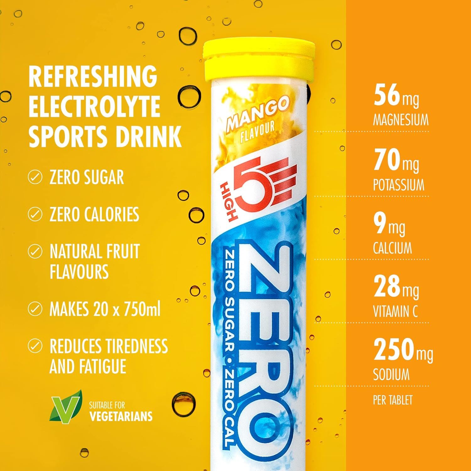 High 5 Zero Electrolyte Sports Hydration Drink - 20 Tabletten 8er Pack - Bild 15 von 31