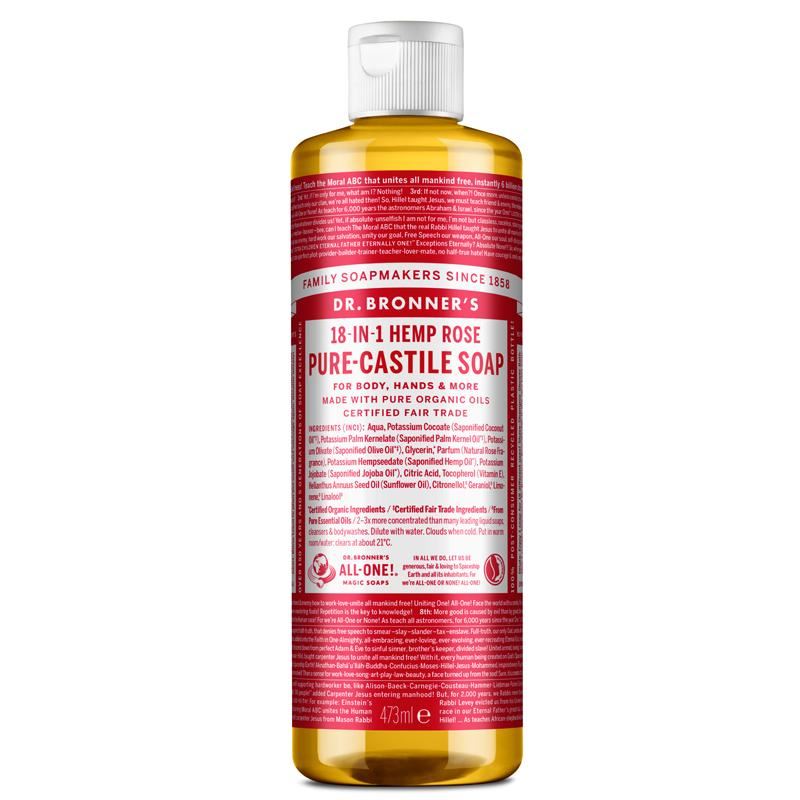 Dr Bronner Organic Moisturising Pure Castile Liquid Soap - All Sizes - Picture 46 of 54