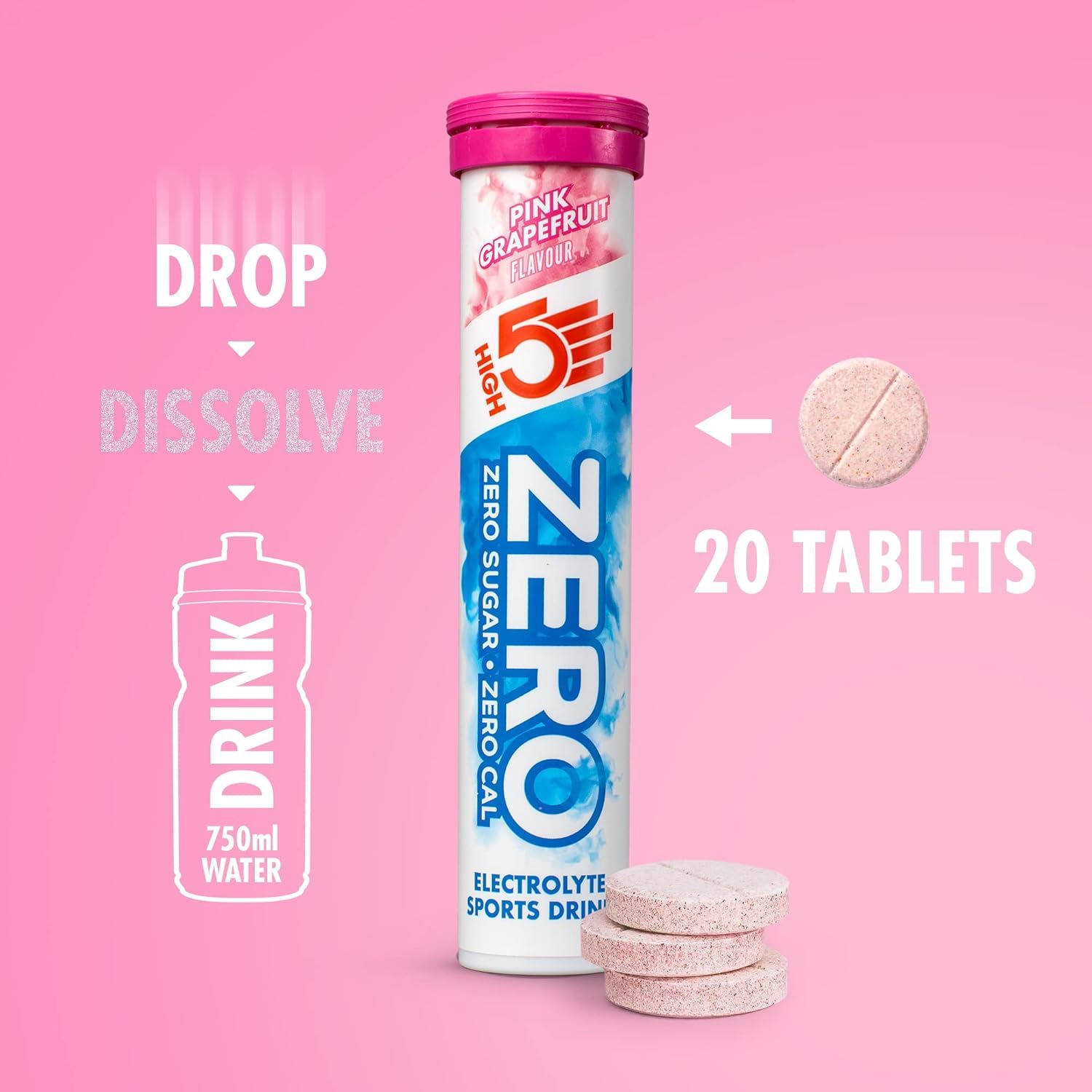 High 5 Zero Electrolyte Sports Hydration Drink - 20 Tabletten 8er Pack - Bild 22 von 31
