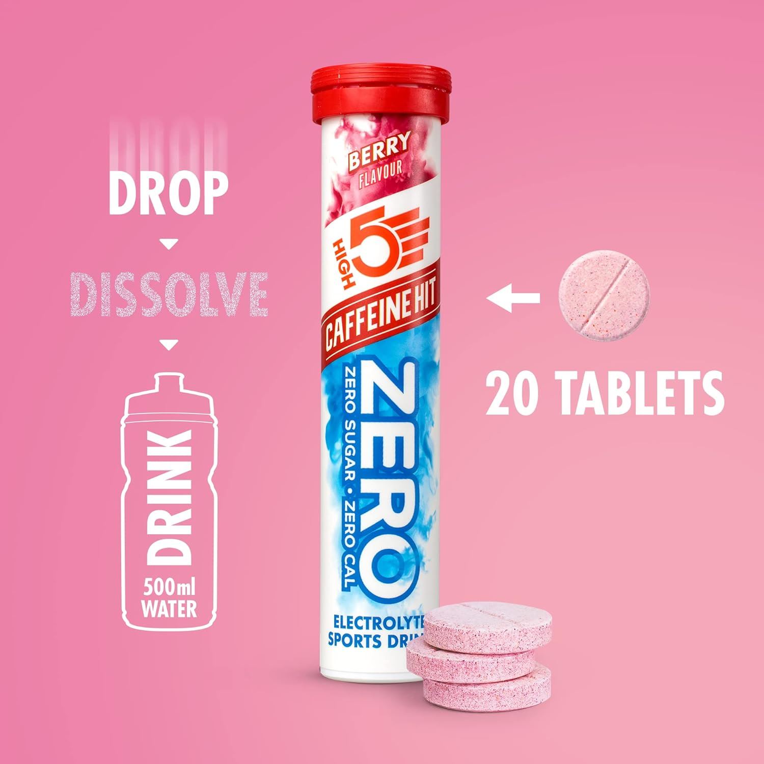 High 5 Zero Electrolyte Sports Hydration Drink - 20 Tabletten 8er Pack - Bild 7 von 31