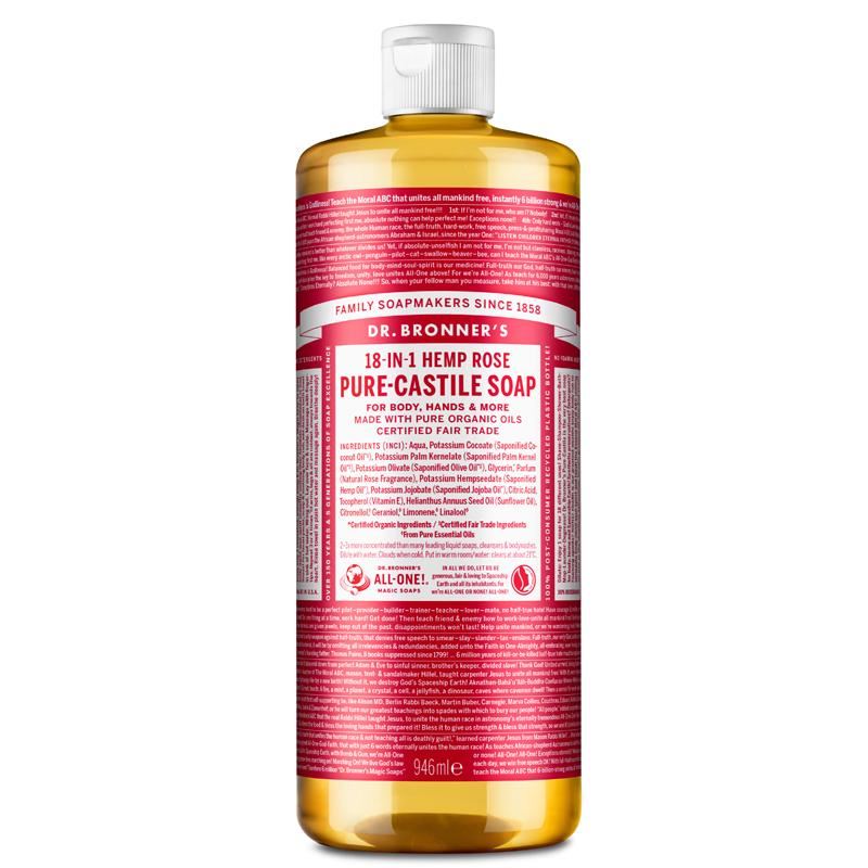 Dr Bronner Organic Moisturising Pure Castile Liquid Soap - All Sizes - Picture 48 of 54