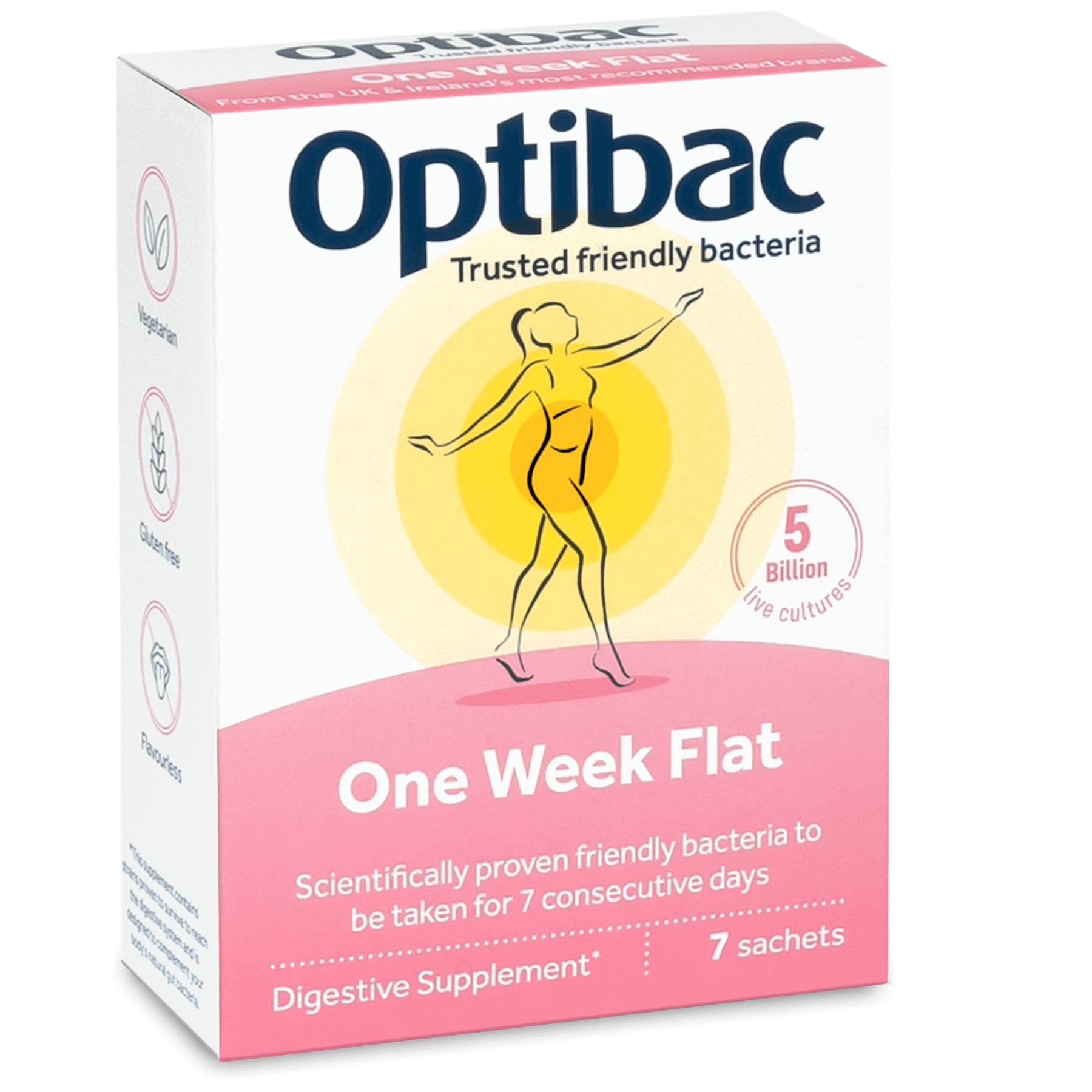 OptiBac Probiotics One Week Flat 7 - 28 Sachets - Picture 6 of 13